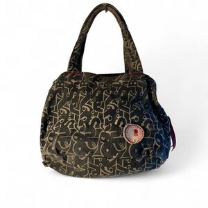 Brooklyn Industries Black and Cream Tote